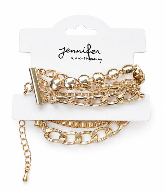 Gold Signature Link Bracelet/ Anklet