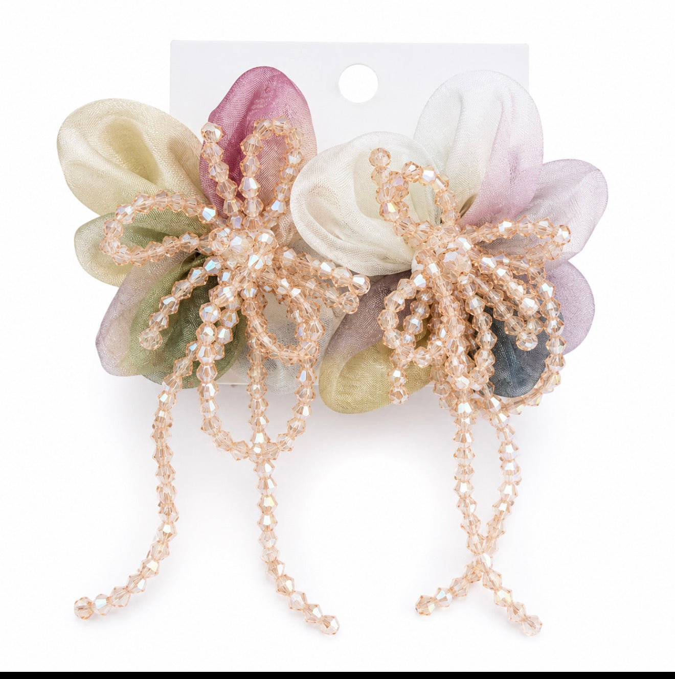 Crystal Bloom Statement Earrings 🌸