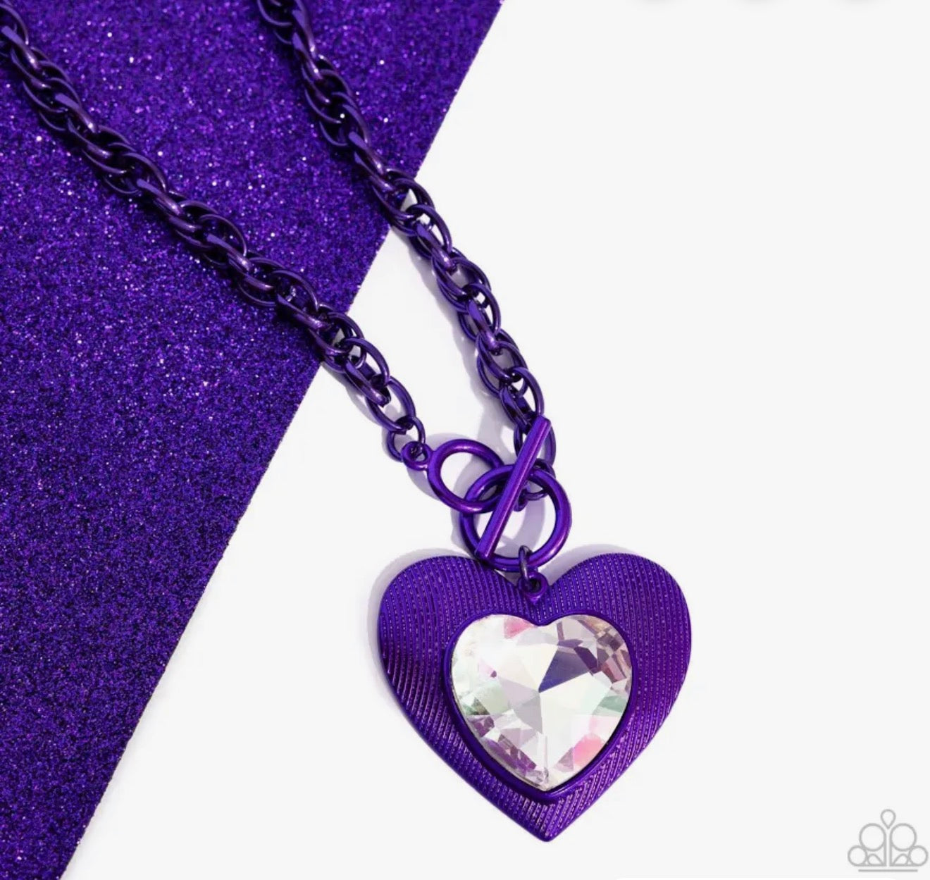 Purple Heart Necklace